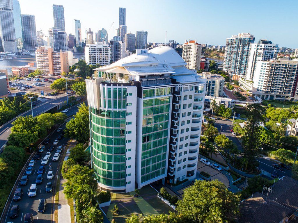 The Point Brisbane Hotel Exteriör bild Aerial view of the building